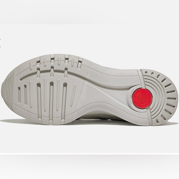 Fitflop grey vitamin FFX fabric trainers . Lace up/slip on Size 8. NWT/no box. - Picture 4 of 7